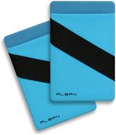 secure and stylish alban credit card holder with rfid blocking for cell phones - convenient 2 pack (blue) logo