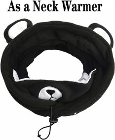 img 1 attached to Cozy Winter Balaclava for Kids - Windproof Ski Hat, Face Mask, and Neck Warmer - Perfect for Boys and Girls