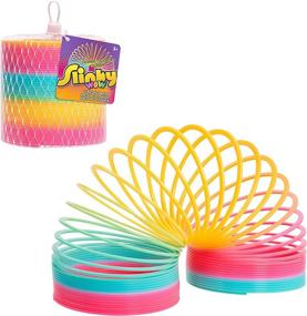 img 4 attached to 🌈 Rainbow Plastic Walking Slinky Original