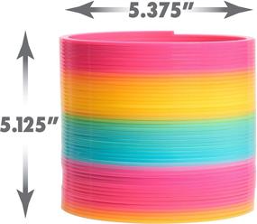 img 2 attached to 🌈 Rainbow Plastic Walking Slinky Original