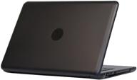 mcover ipearl black hard shell case for 13.3" dell chromebook 13 3380 series laptops (released after feb. 2017) logo