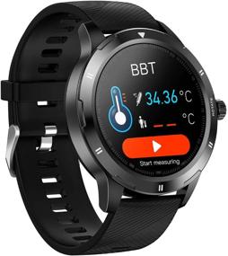 img 3 attached to 🏃 Smart Sport Watch for Men - COSULAN Bluetooth Fitness Tracker with Thermometer, Heart Rate Monitor, Blood Pressure Tracker, SpO2, Sleep Monitor, IP67 Waterproof - Sync with Google Fit - iOS & Android App