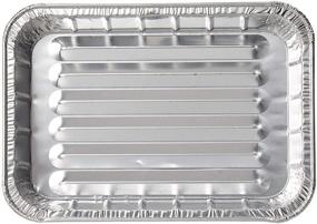 img 3 attached to 🍽️ Premium Pack of 20 Disposable Aluminum Foil Toaster Oven Pans - BPA Free, Ideal for Small Cakes or Personal Quiche, 8 1/2" x 6