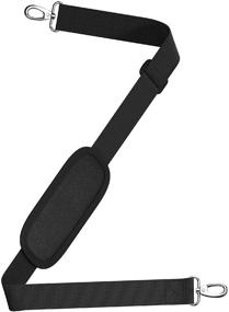img 4 attached to Get Bats Out - Black Adjustable Padded Bag Replacement Shoulder Strap for Duffle, Laptop, Briefcases, Camera Bags, Messenger Bags, Diaper Bags, and More