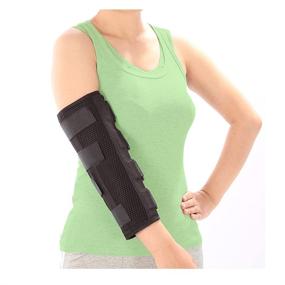 img 4 attached to 👍 Medium Elbow Brace: Effective Arm Support for Ulnar Nerve Entrapment & Cubital Tunnel - Tendonitis Pain Relief, Immobilizer & Night Splint for Men & Women