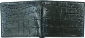 img 2 attached to 🦜 Authentic Ostrich Leather Bifold Wallet - Must-Have Men's Accessory