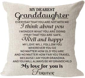 img 2 attached to Dearest Granddaughter Forever Decorative Pillowcase