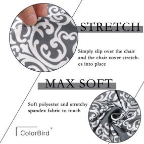 img 1 attached to ColorBird Medallion Slipcovers: Stylish and Removable Restaurant Chair Protection