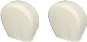 img 4 attached to 🚛 2 Pack Land Tire Covers - Heavy-Duty Wheel Protectors for Truck, SUV, Trailer, Camper, RV - Universal Fit for Tire Diameters 23-25.75 inches, White