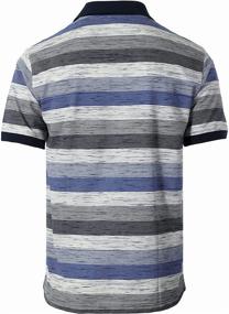 img 2 attached to 👔 Gioberti Striped Short Sleeve Men's Shirts: Classic Style for Everyday Wear!