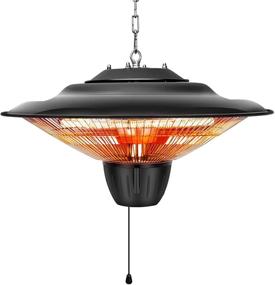 img 4 attached to 🔥 Air Choice Outdoor Heaters - Electric Patio Heater, 1500W Ceiling Mounted Outdoor Patio Heater, Hanging Patio Heater with Overheat & Tip-Over Shut Off Protection - Ideal for Christmas Gifts
