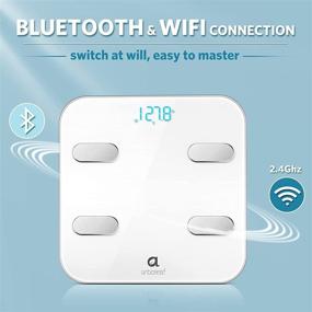 img 2 attached to 📊 Arboleaf Smart Scale for Body Weight - Bathroom Scale with Digital Display for Weight and Fat Analysis, Wi-Fi & Bluetooth Connectivity, Smartphone App Integration, 14 Comprehensive Body Metrics, Wireless Cloud Storage, Data Tracking for Unlimited Users, BMI & BMR Calculation