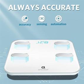 img 1 attached to 📊 Arboleaf Smart Scale for Body Weight - Bathroom Scale with Digital Display for Weight and Fat Analysis, Wi-Fi & Bluetooth Connectivity, Smartphone App Integration, 14 Comprehensive Body Metrics, Wireless Cloud Storage, Data Tracking for Unlimited Users, BMI & BMR Calculation