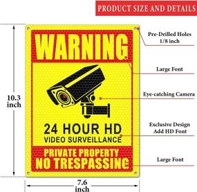 img 2 attached to 🚧 Botocar Trespassing Reflective Surveillance Guard - Minimizes Scratches