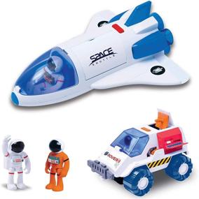 img 4 attached to Embark on an Out-of-This-World Adventure with Astro Venture Space Playset Astronaut