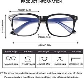 img 3 attached to 👓 Multifocal Reading Glasses for Women and Men - Blue Light Blocking, Anti Eye Strain/Glare/UV Filter - Computer Reader Glasses