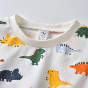 img 2 attached to Dinosaur Crewneck Sweatshirt T Shirts Cartoon