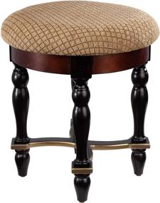 img 2 attached to Optimized: Design Toscano Grand Duchess Vanity Stool - 17 Inch, Walnut Finish