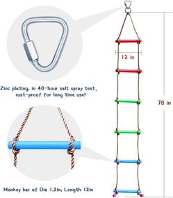 img 2 attached to Optimized Rainbow 🌈 Craft Climbing Rope Ladder