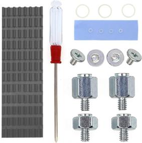 img 4 attached to 💪 Enhance Performance and Durability with QTEATAK PCIe NVMe M.2 2280 SSD Heatsinks Cooler & Mounting Screws Screwdriver Kit