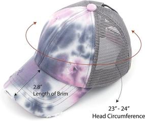 img 1 attached to 🧢 C.C Kids Elastic Band Ponytail Caps with Criss-Cross Design – Perfect for Messy Buns and Trucker Style. Upgrade your Child's Style with our Plain Baseball Cap (BT-6-KIDS), available in variants KIDS-BT-780 and KIDS-BT-783.