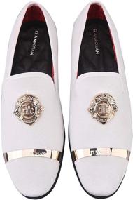 img 3 attached to ELANROMAN Loafers Handmade Fashion Wedding Men's Shoes in Loafers & Slip-Ons
