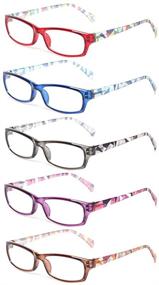 img 4 attached to 👓 Anti-Blue Light Computer Glasses - Set of 5 Blue Light Blocking Reading Glasses for Women