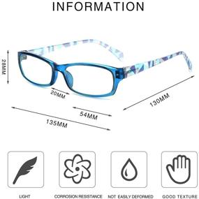 img 3 attached to 👓 Anti-Blue Light Computer Glasses - Set of 5 Blue Light Blocking Reading Glasses for Women