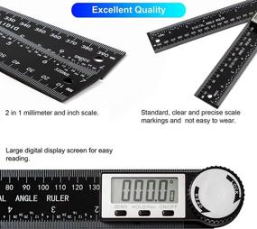 img 1 attached to 🔋 Woodworking Carpenter Construction Protractor - Battery-powered