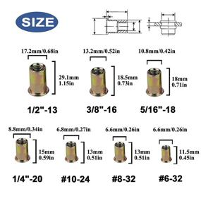 img 2 attached to 860Pcs Assortment Carbon Threaded Insert