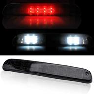 smoke led third brake light for ford f250 f350 f450 f550 super duty 1999-2016, ford ranger 1993-2011, ford explorer sport trac 2001-2005 - high mount stop light/cargo light upgrade logo