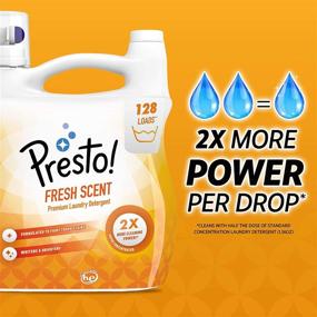 img 2 attached to Presto! Concentrated Liquid Laundry Detergent by Amazon Brand - Fresh Scent - 96 Fl Oz - 128 Loads