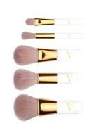 💄 veil cosmetics pro on the go 5-piece synthetic makeup brush set: vegan travel size professional brushes logo