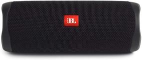 img 2 attached to 🔊 Пара черных портативных Bluetooth-колонок JBL Flip 5, водонепроницаемых для прослушивания в пути.