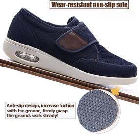 img 1 attached to LESVAGO Lightweight Adjustable Diabetic Men's Shoes in Athletic Style