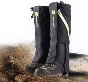 img 4 attached to 🏔️ IC ICLOVER Snow Gaiters: Waterproof 600D Oxford Leg Boot Cover for Hunting, Hiking, Skiing, Camping, Climbing – High Leg Protection against Biting, Dust, Mud, Rocks and Thorns