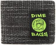 dime bags bi fold hempster wallet: sleek style and sustainable functionality logo