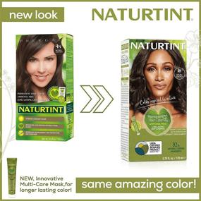 img 2 attached to 💯 Получите длительные результаты с красителем для волос Naturtint Permanent Hair Color 4N Natural Chestnut - без аммиака, веганским и бесжестоким - до 100% покрытия седины