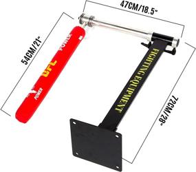 img 3 attached to 🥊 Happybuy Black Boxing Speed Trainer - Wall Mounted Punching Spinning Bar for Martial Arts, Kickboxing, and Weight Loss - Home Gym, Exercise for Stress Release