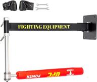 🥊 happybuy black boxing speed trainer - wall mounted punching spinning bar for martial arts, kickboxing, and weight loss - home gym, exercise for stress release логотип