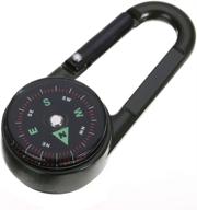 🧭 1pc compact multifunctional carabiner compass with thermometer & keychain - ideal for camping, climbing and hiking | snap hook compass outdoor survival tools логотип