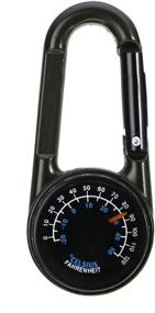 img 3 attached to 🧭 1PC Compact Multifunctional Carabiner Compass with Thermometer & Keychain - Ideal for Camping, Climbing and Hiking | Snap Hook Compass Outdoor Survival Tools