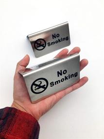 img 1 attached to 🏢 Stainless Steel Restaurant Smoking/Non-Smoking Indicator