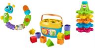 fisher-price infant toy trio: sort, snap &amp; spin set logo