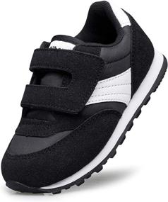 img 4 attached to RIBONGZ Toddler Sneakers - Athletic Walking Girls' Shoes in Athletic Style