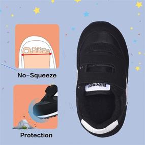 img 1 attached to RIBONGZ Toddler Sneakers - Athletic Walking Girls' Shoes in Athletic Style