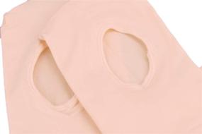 img 3 attached to 🩰 Convertible Dance Leotards for Girls - Ultra Soft Ballet Transition Tights with Self-Knit Waistband, Ideal for Toddlers, Little Kids, and Big Kids