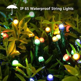 img 1 attached to 114ft Multicolor Christmas Lights: Waterproof LED String 🎄 Lights with 8 Modes for Indoor and Outdoor Christmas Decorations