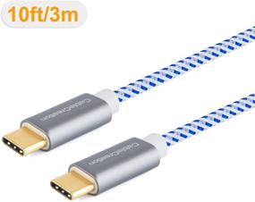 img 3 attached to ⚡️ CableCreation 10FT USB C Кабель - 60W Быстрая Зарядка USB C к USB C Кабель - Тип-C к C Кабель C Кабель - 3A 60W, 480Mbps Данные - для MacBook Pro, MacBook Air, iPad Air, iPad Pro, Samsung S21/S20+/S20, Google Pixel 4/5 и др. - 3м Синий