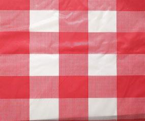 img 1 attached to 🌈 Colorful and Durable YUEKUI Plastic Checkered Tablecloth, Perfect for Any Occasion